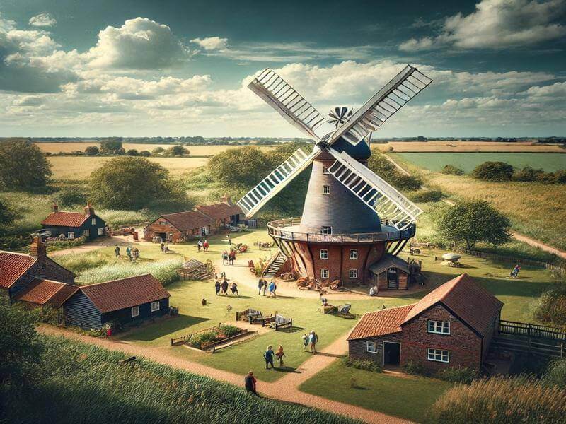 View of Bircham Windmill