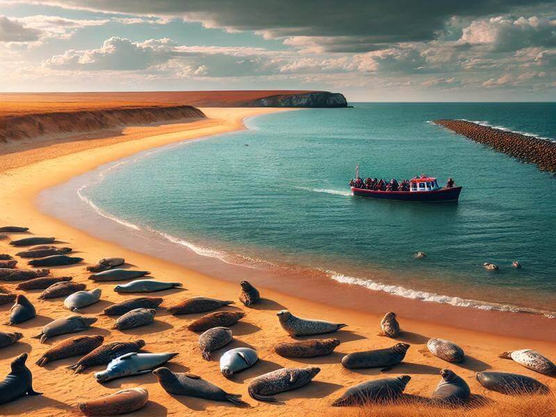View of Blakeney Point Seals