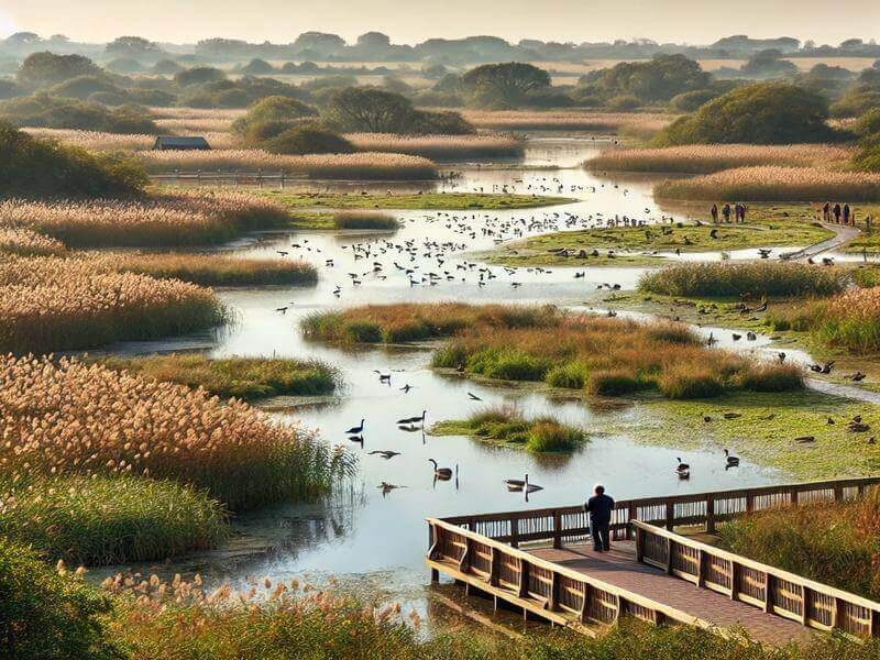 View of Titchwell RSPB Reserve