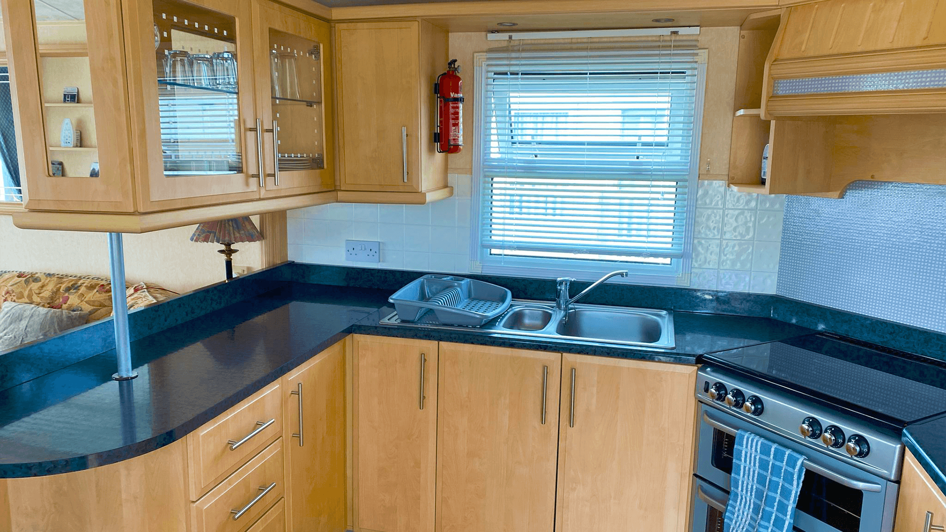 Modern, fully-equipped kitchen space with all amenities